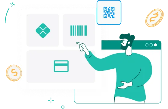 Escolha como quer pagar ou receber