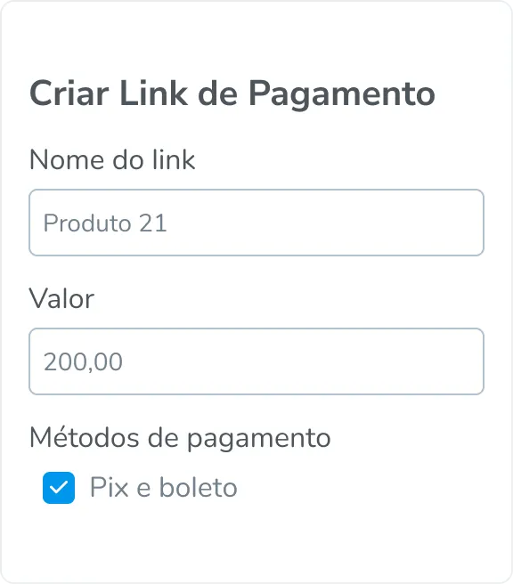 Link de pagamentos 1