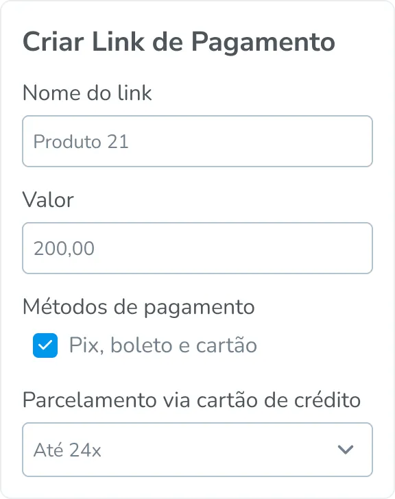 Link de pagamentos 2